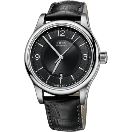 Classic Date 42 Stainless Steel / Black