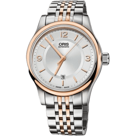 Classic Date 42 Stainless Steel - Rose Gold / Silver / Bracelet