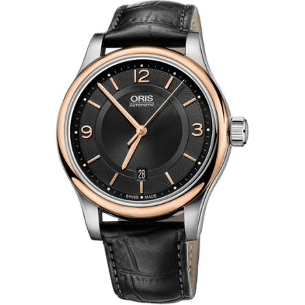 Classic Date 42 Stainless Steel - Rose Gold / Black