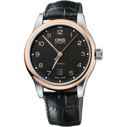 Classic Date 42 Stainless Steel - Rose Gold / Black