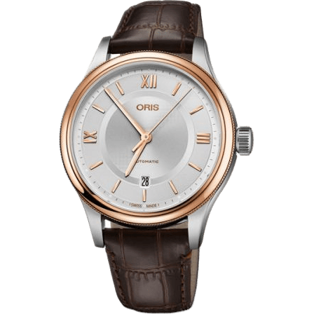 Classic Date 42 Stainless Steel - Rose Gold / Silver