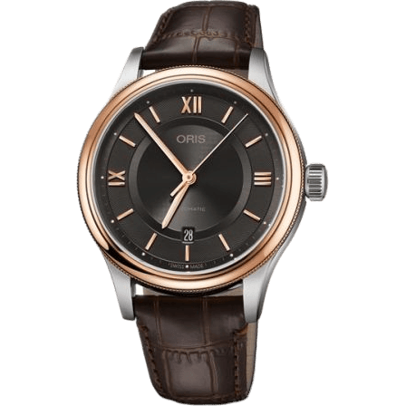 Classic Date 42 Stainless Steel - Rose Gold / Grey