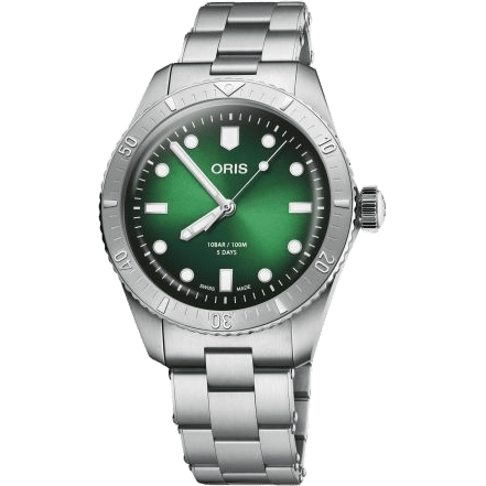 Divers Sixty-Five 38 Calibre 400 Stainless Steel / Green / Bracelet