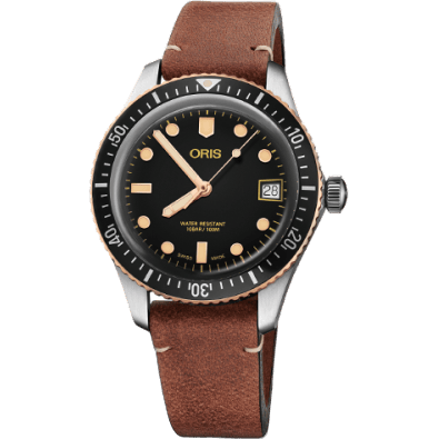Divers Sixty-Five 36 Stainless Steel / Bronze / Black / Calf