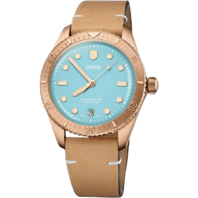 Divers Sixty-Five 38 Cotton Candy Sky Blue / Calf