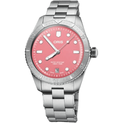 Divers Sixty-Five 38 Cotton Candy Stainless Steel / Pink / Bracelet