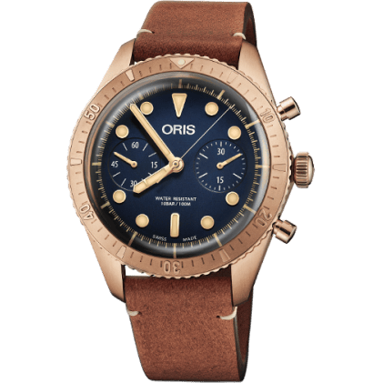 Divers Sixty-Five 43 Chronograph Bronze / Blue / Carl Brashear Limited Edition