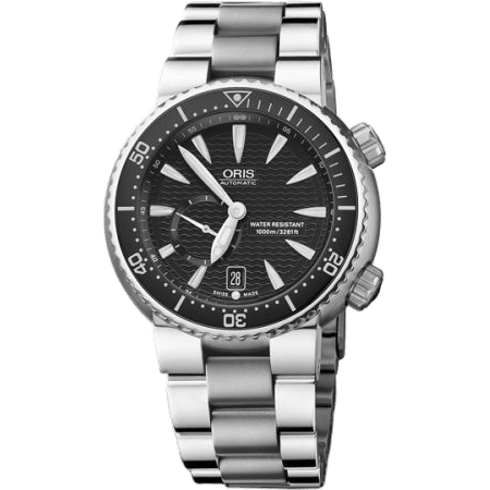 Divers Titan C Small Second - Date 44 Stainless Steel / Black / Bracelet