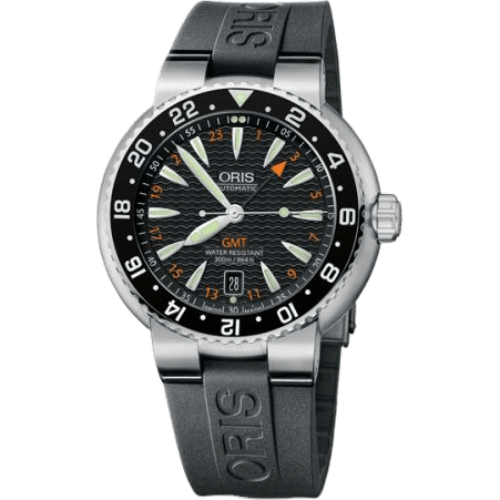 Divers GMT Date Stainless Steel / Black / Rubber