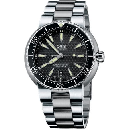 Divers Date Stainless Steel / Black / Bracelet