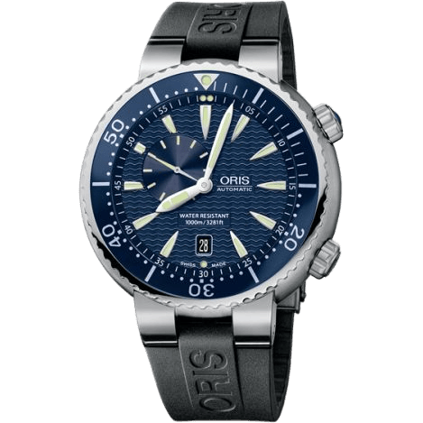 Divers Small Second - Date Stainless Steel / Blue / Rubber