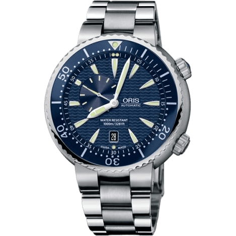 Divers Small Second - Date Stainless Steel / Blue / Bracelet