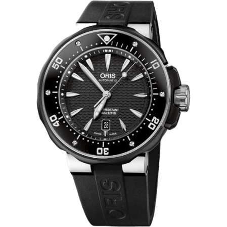 ProDiver Date Titanium / Black / Rubber