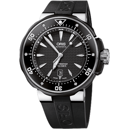 ProDiver Date Titanium / Black / Rubber