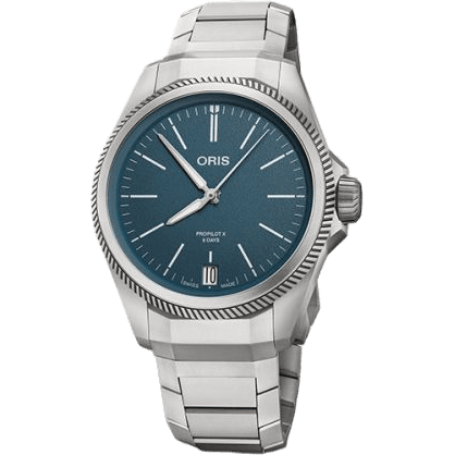 ProPilot X Calibre 400 Titanium / Blue / Bracelet