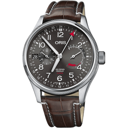 Big Crown ProPilot Calibre 114 Stainless Steel / Grey / Alligator