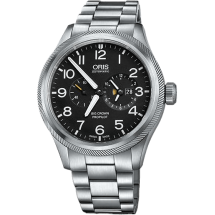 Big Crown ProPilot Worldtimer Stainless Steel / Black / Bracelet
