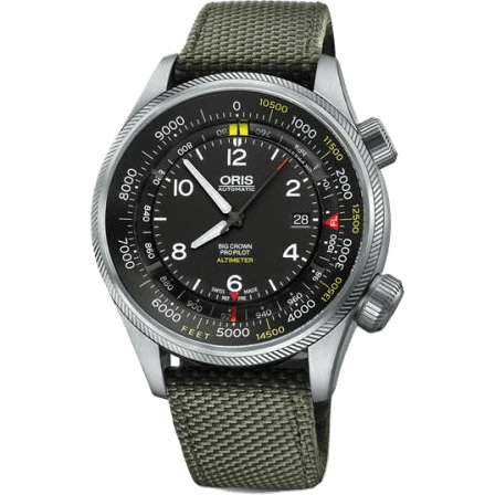 Big Crown ProPilot Altimeter Feet / Green Textile