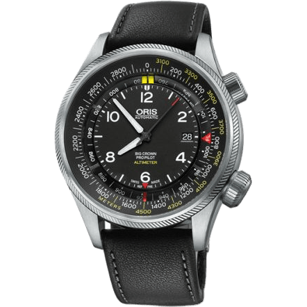 Big Crown ProPilot Altimeter Meter / Black Leather