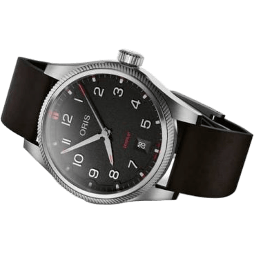 Big Crown ProPilot Date Stainless Steel / Black / Strap