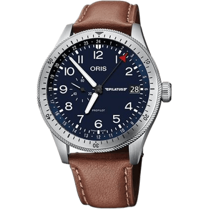 Big Crown ProPilot Timer GMT Stainless Steel / Blue / Pilatus