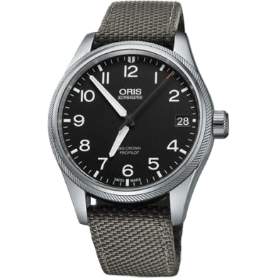 Big Crown ProPilot Date Black / Grey Textile