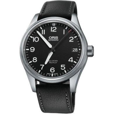 Big Crown ProPilot Big Date Stainless Steel / Black / Black Leather