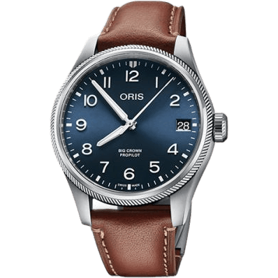 Big Crown ProPilot Big Date Stainless Steel / Blue / Leather