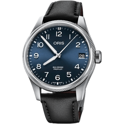 Big Crown ProPilot Big Date Stainless Steel / Blue / Leather
