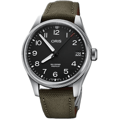 Big Crown ProPilot Big Date Stainless Steel / Black / Fabric