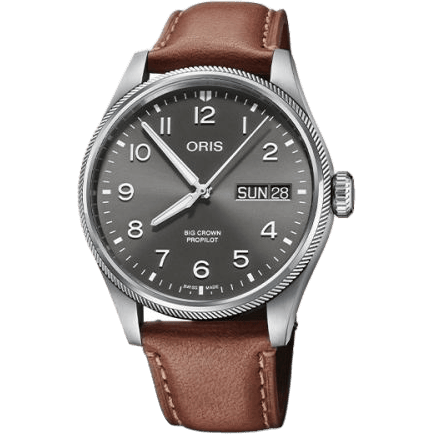 Big Crown ProPilot Big Day Date Stainless Steel / Grey / Leather