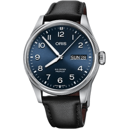 Big Crown ProPilot Big Day Date Stainless Steel / Blue / Leather