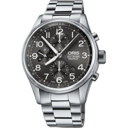 Big Crown ProPilot Chronograph Stainless Steel / Grey / Bracelet