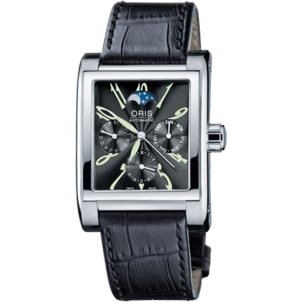 Rectangular Complication Stainless Steel / Black - Arabic