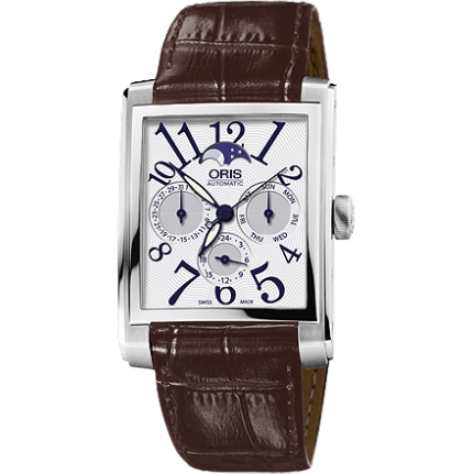 Rectangular Complication Stainless Steel / Silver - Arabic