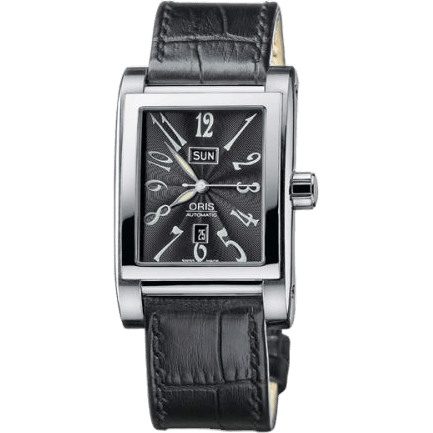 Rectangular Day Date 30 Stainless Steel / Black