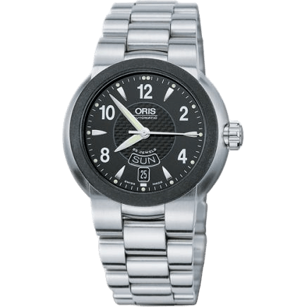 TT1 Day Date Stainless Steel - Rubber / Black / Bracelet