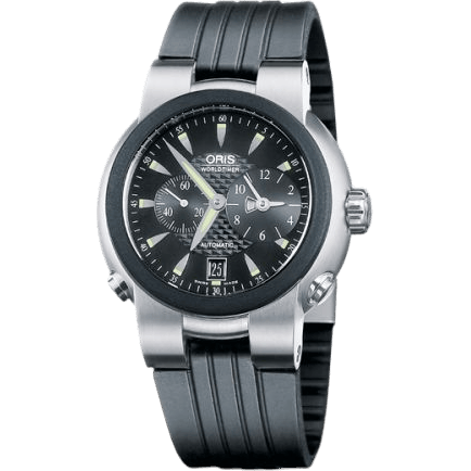 TT1 Worldtimer Stainless Steel - Rubber / Black / Rubber
