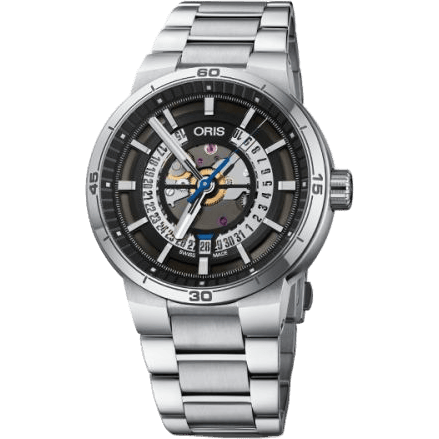 TT1 Engine Date Stainless Steel / Skeleton / Bracelet