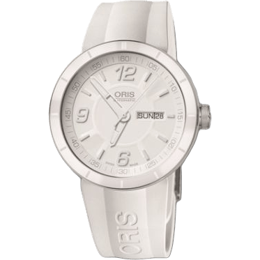 TT1 Day Date Stainless Steel - Ceramic / White / Rubber