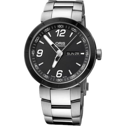 TT1 Day Date Stainless Steel - Ceramic / Black / Bracelet