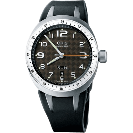 TT3 Day Date Titanium / Brown / Rubber