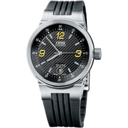 WilliamsF1 Team Day Date 40.5 Stainless Steel / Black - Yellow / Rubber