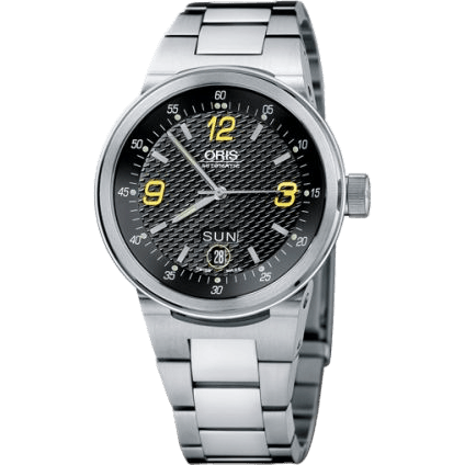 WilliamsF1 Team Day Date 40.5 Stainless Steel / Black - Yellow / Bracelet