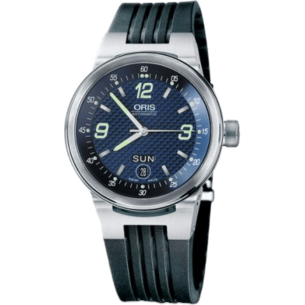 WilliamsF1 Team Day Date 40.5 Stainless Steel / Blue / Rubber