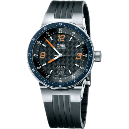 WilliamsF1 Team Day Date 42 Stainless Steel / Black - Orange / Rubber