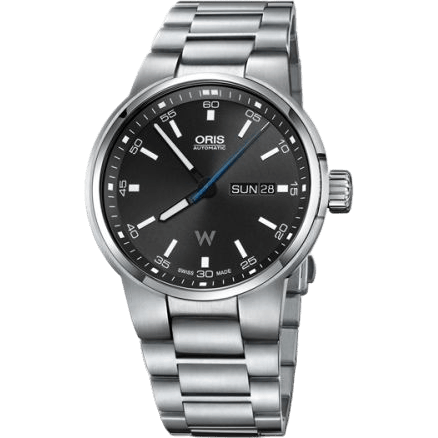 Williams Day Date 42 Stainless Steel / Black / Bracelet