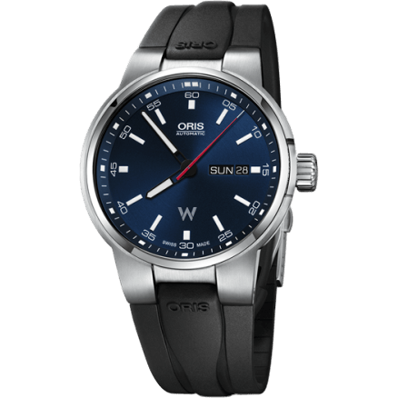 Williams Day Date 42 Stainless Steel / Blue / Rubber