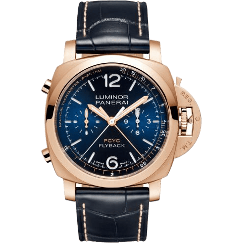 Luminor 1950 44 PCYC Chrono Flyback Automatic Red Gold / Blue