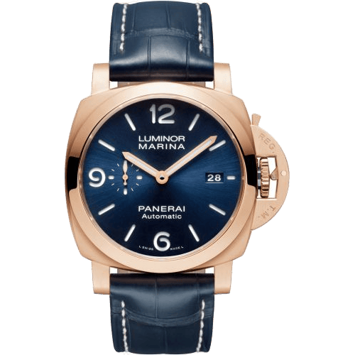 Luminor 1950 44 3 Days Goldtech / Sole Blu